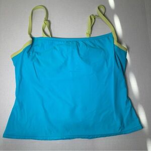Vintage Y2K Victoria’s Secret Tankini Top Size 10 Early 2000s Blue Green Swim